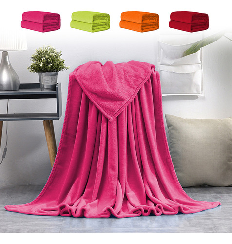 Manta De Franela De Color Liso R, Regalo, Terciopelo, Estado