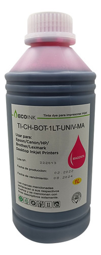 Tinta Compatible Universal 1 Litro Para Todas Las Marcas 