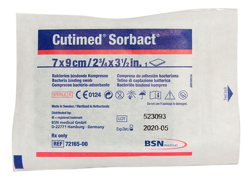 Aposito Cutimed Sorbact Compresa 7cm X9c