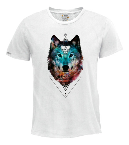 Camiseta Hombre Estampada Lobo Art Inp Ink2