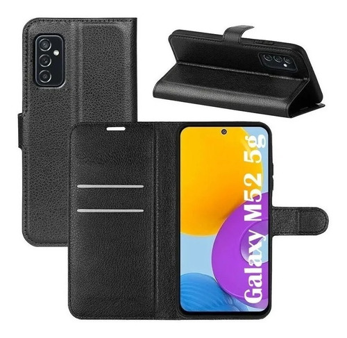 Capa Capinha Carteira Para Samsung Galaxy M52 Flip Cartões