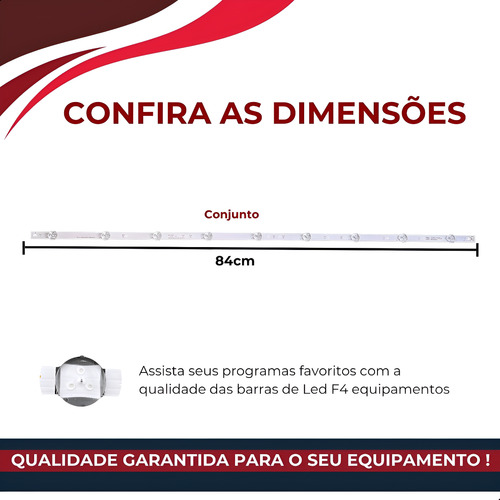 Kit Barramento De Led Para Tv 43s5295 43s5295/78g
