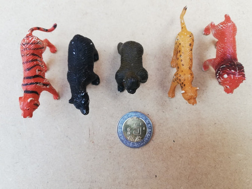 Figuras De Animales Salvajes, 5 Figuras, León, Oso, Tigre