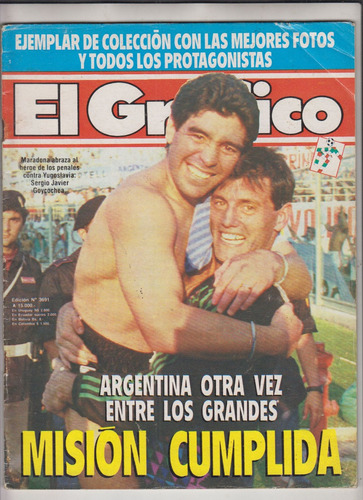 Mundial Futbol 1990 Maradona Tapa Revista El Grafico N° 3691