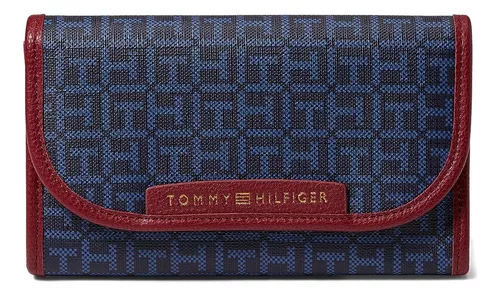 Tommy Hilfiger Kennedy Ii Flap Continental Wallet-coated Squ