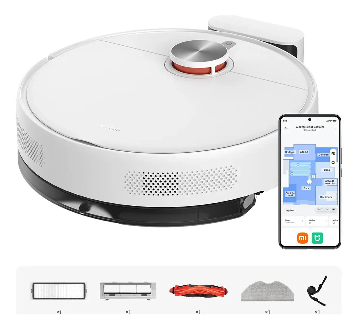 Aspiradora Xiaomi Robot Vacuum S40 10000Pa Navegación Láser LDS Tecnología anti-enredos