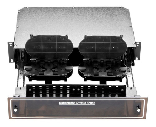 Imagem 1 de 1 de Distribuidor Optico Dio 48 Fibras C/ Bandeja E Painel P/rack