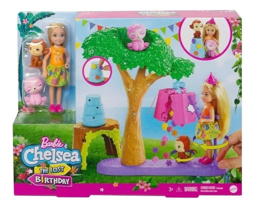 Muñeca Barbie Chelsea Set The Lost Birthday Fiesta La Selva