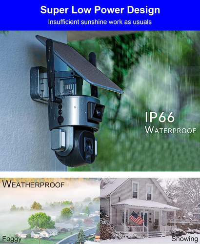 4k Uhd Ultra Low Power Wifi Wireless Dual Camera Linkage Pan