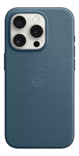 Carcasa con carga inalámbrica Apple Clear Case MagSafe azul pacífico con diseño trenzado para Apple iPhone por 1 unidad