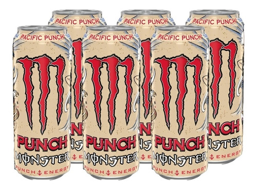 Energético Monster Pacific Punch Frutas Lata 473ml Pack 6 Un