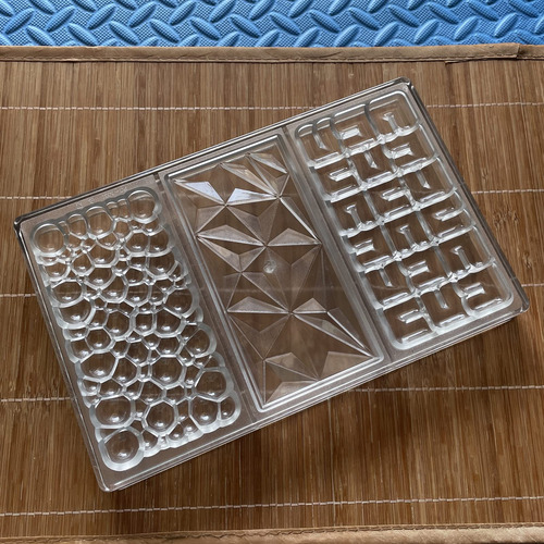 Molde De Barra De Chocolate Goldbaking Forma De 3 Clases Color
