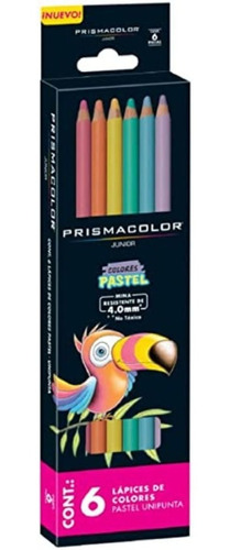 Lápices De Colores Pastel Redondos Prismacolor 6 Piezas