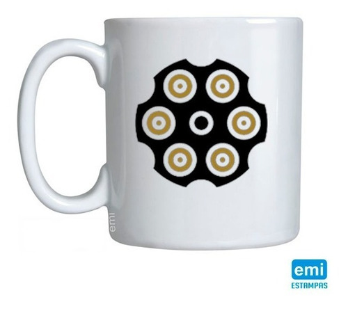 Caneca Tambor Revolver Armas