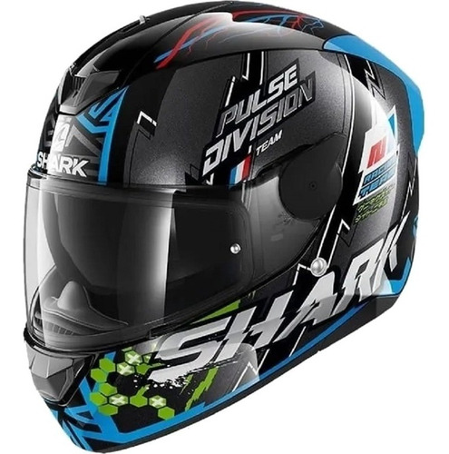 Imagem 2 de 4 de Capacete Shark D-skwal 2 Noxxys Kbg Preto/azul