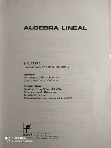 Introducción Al Álgebra Lineal (Usado)