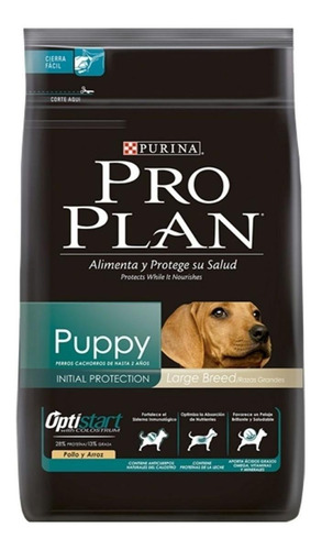 Imagen 1 de 2 de Alimento Pro Plan OptiStart Puppy para perro cachorro de raza grande sabor pollo/arroz en bolsa de 3kg