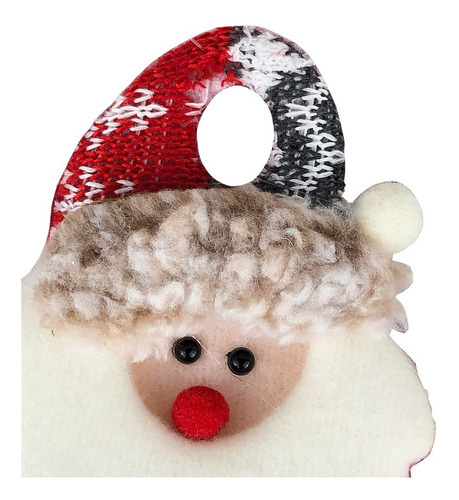 Placa De Porta Enfeite Papai Noel Natalino 25cmx20cm