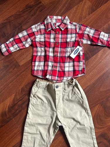 Conjunto Pantalón Y Camisa 6/12 Meses Varón