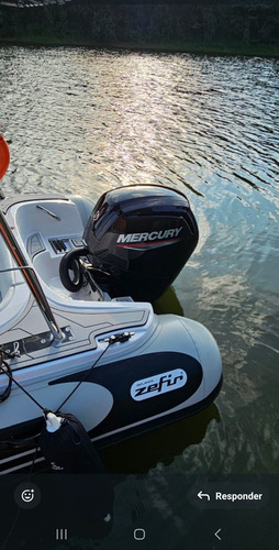 Bote Zefir G500, Com Motor Mercury 100hp Com Apenas 60h.