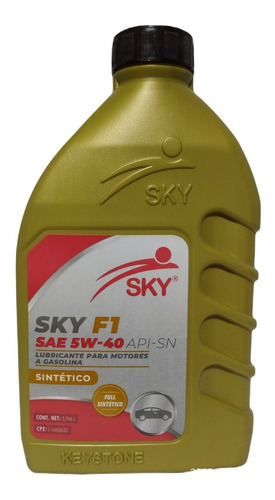 Aceite Sky Sintetico 5w20 5w30 5w40 Api Sn 