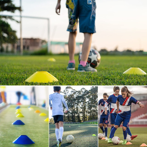 25 Conos De Fútbol For Entrenamiento Deportivo