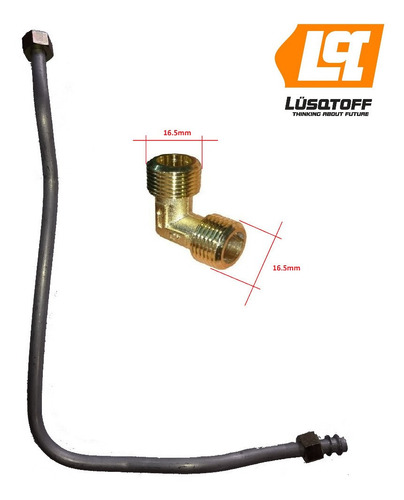 Codo Y Caño Compresor Original Lusqtoff 50lts 100 Lts 2.5 Hp