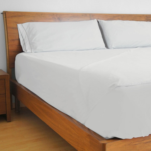 Sábanas Koala Microfibra Ultrasuave -queen Size-elegir Color Color Blanco