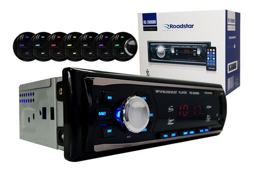 Som Automotivo Mp3 Rádio/bluetooth/sd/usb Roadstar Rs2606br