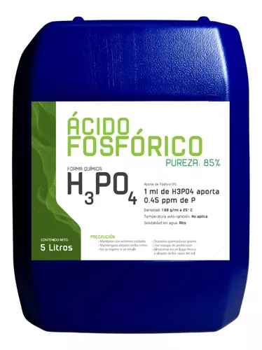Acido Fosforico 85% Hidroponia 5 L