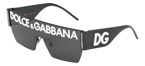 Óculos De Sol - Dolce & Gabbana - Dg2233 01/87 Cor Preto Cor Da Armação Preto Cor Da Haste Preto Cor Da Lente Violet Gradient Dark Grey Desenho Quadrado