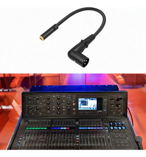Cable De Ángulo Xlr Xlr De 90 Grados, 1 35 Trs A Xlr Macho
