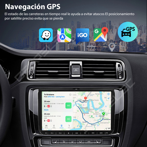 Gearelec Autoestéreos Pantalla Carplay Android Auto 9 Pulgadas 2+32g Wifi Bluetooth Gps Soporte Amplificador Subwoofer Fm Usb Con Cámara For Volkswagen Skoda Seat