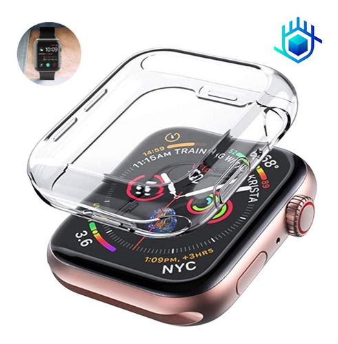 Imagen 10 de 10 de Funda Acrilico Acrigel + Mica Para Apple Watch Rigida Case