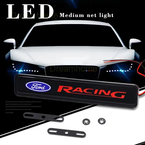 Qp 1 Pzs Luz Led Drl For Parrilla Coche Emblema Luces Logo