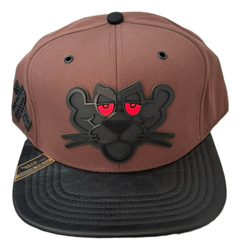 Gorra Vago Style Black Panther Brown Visera Vinipiel