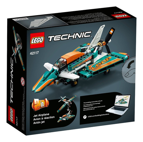 Set de construcción Lego Technic Race plane 154 piezas en caja