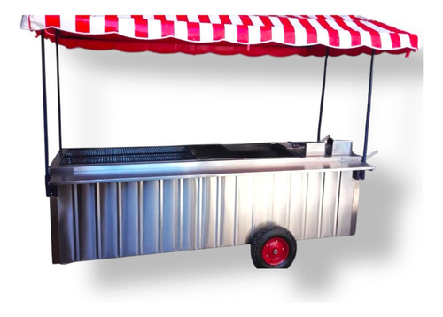 Carro De Comida Rápida En Acero Inoxidable Modelo Ad