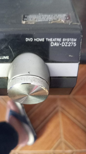 System Home Theater Sony Dav-dz275 Sucata Não Liga #av Preto (Usado)