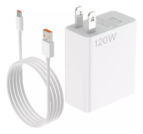 Cargador Turbo 120w Con Cable Tipo C Rápida Para Huawei