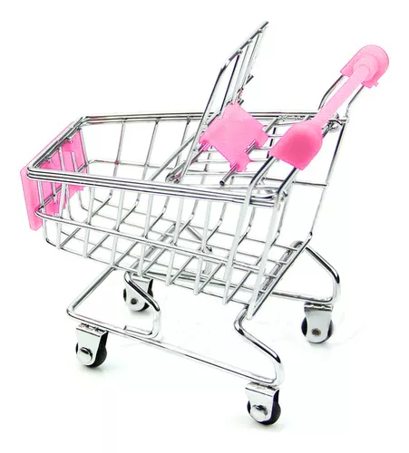 Mini carrito de supermercado, mini carrito de compras carrito de  supermercado carrito de compras utilitario modo escritorio almacenamiento  juguete