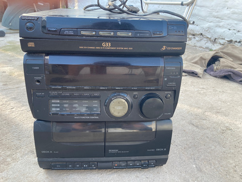 Minicomponente Sony Mhc G33 Japones, Retro Vintage A Revisar Negro 80 W (Usado)