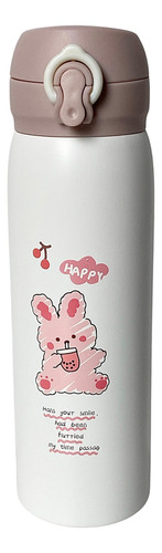 Termo De 500 Ml Acero Inoxidable De Grado 304 Diseños Varios Rosa Pálido