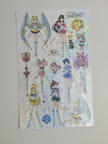 Set Stickers Holográficos Sailor Moon