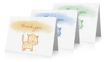 Comprar Tarjetas De Agradecimiento De Gatos (24 Tarjetas Plegables Y