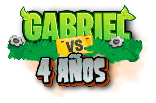 Logo Personalizado Digital De Plantas Y Zombies 