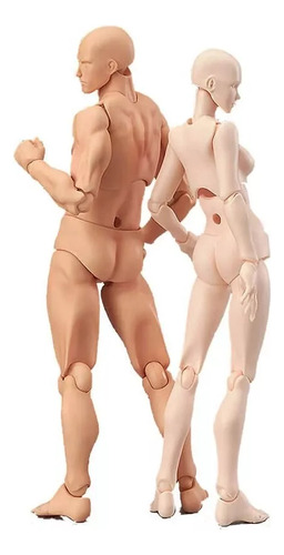 2 Muñecos Maniquíes Para Dibujo Femenino, Diseño Masculino