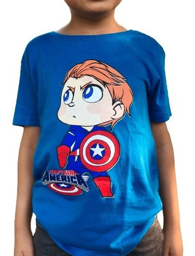 Camiseta Capitan America Niño - Marvel Comics