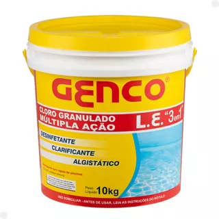 Cloro Granulado Multi Ação 10kg - Genco