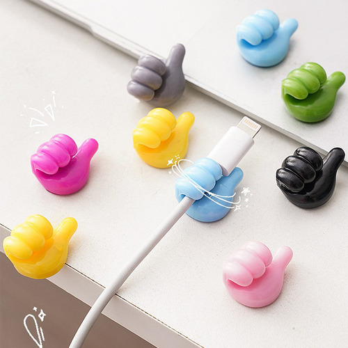 Ganchos En Forma De Pulgar Para Organizar Cables De Datos,20